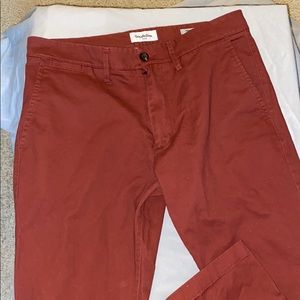 Red Chino pants